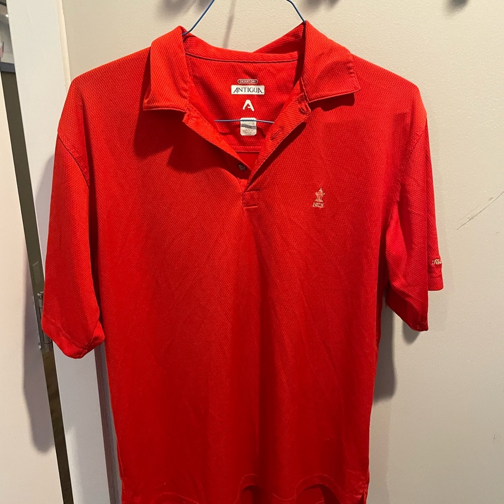 Antigua Men's Vibrant Red Polo Shirt